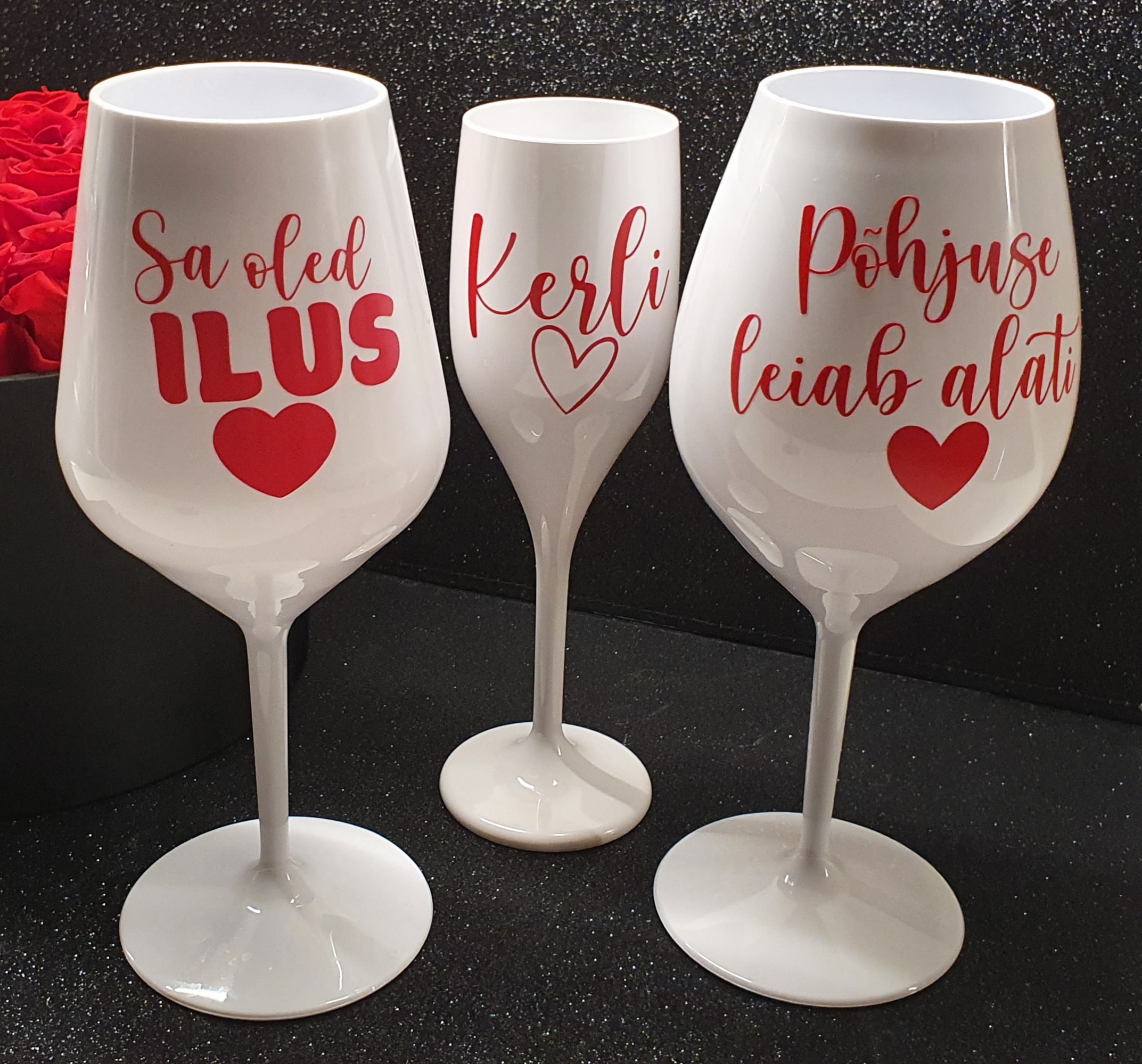 Oma tekstiga veinipokaal