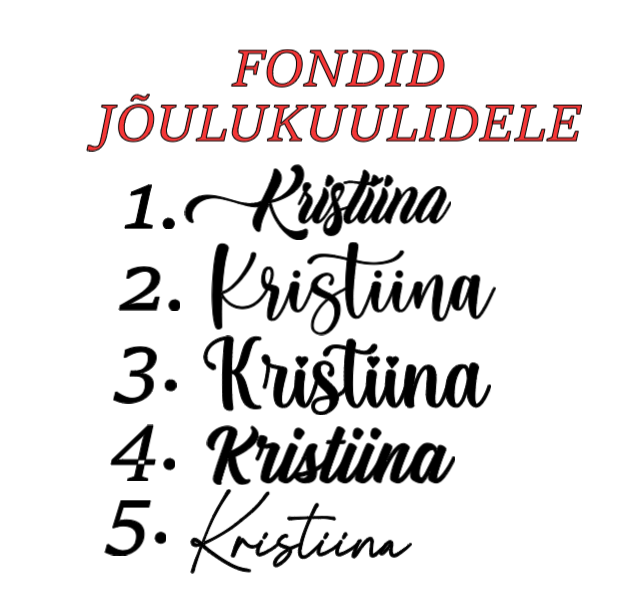 Nimelised jõulukuulid jõuluehted nimega nimelised jõuluehted