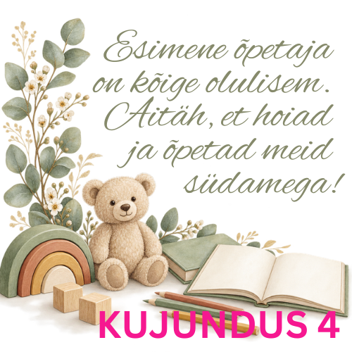 Lasteaia õpetaja kruus "Esimene õpetaja... aitäh, et hoiad ja õpetad südamega"