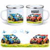 Ralliautodega lastekruusid nimega (kahepoolne disain)