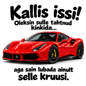 Kruus plaan A ja plaan B Ferrariga