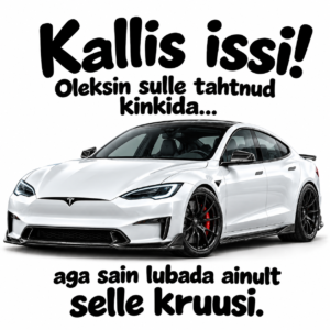 Kruus plaan A ja plaan B Teslaga